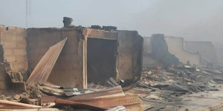 Fire Razes Aleshinloye Market in Ibadan