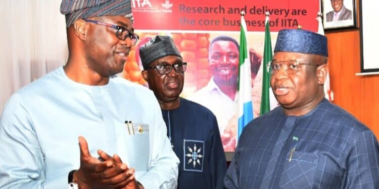Seyi Makinde with Dr Bio