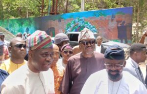 Seyi Makinde with Kunle Afolayan at KAP Film Village and Resort Centre