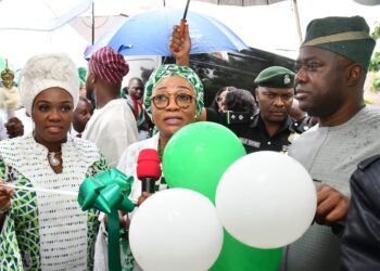 Seyi Makinde with Remi Tinubu in Oyo State, Nigeria
