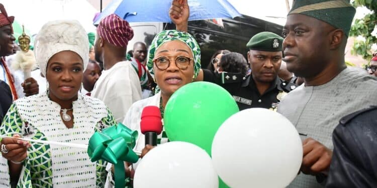 Seyi Makinde with Remi Tinubu in Oyo State, Nigeria