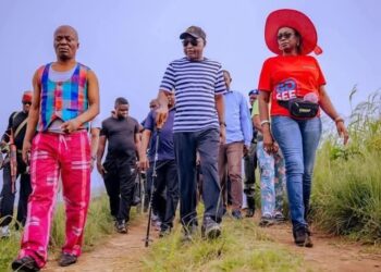 Wale Ojo-Lanre with Ekiti Governor Biodun Oyebanji