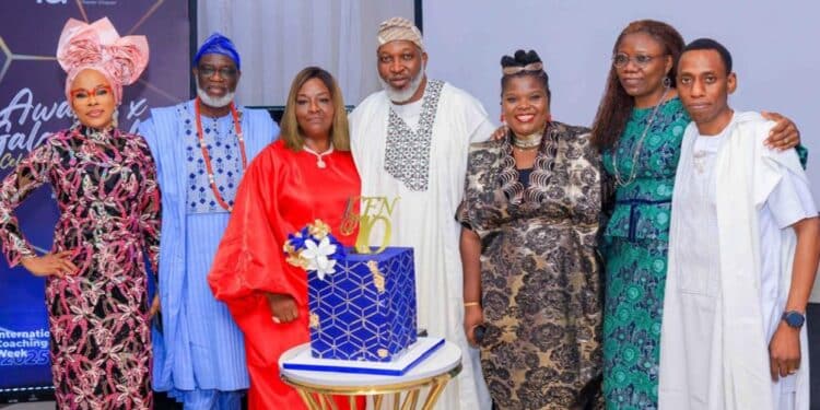 Some members of the International Coaching Federation Nigeria - ICFN Exco at the 10th Anniversary of the ICFN Event