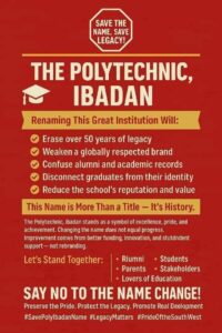 Alumni Against Remaning The Polytechnic Ibadan