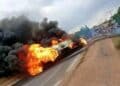 Another Petrol Tanker Caught Fire In Ibadan