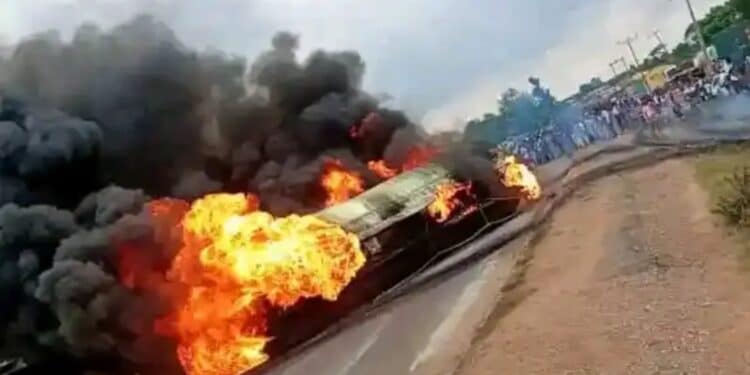Another Petrol Tanker Caught Fire In Ibadan