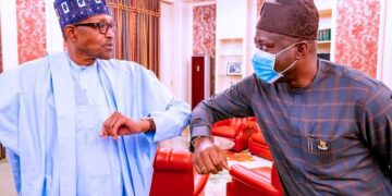 Muhammadu Buhari with Seyi Makinde