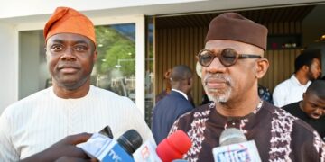 Seyi Makinde with Dapo Abiodun