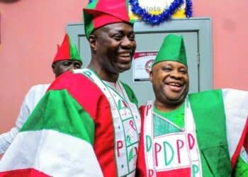 Seyi Makinde with Senator Ademola Adeleke