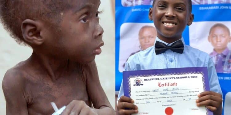 Nigerian boy branded as witch graduated primary