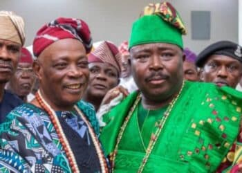 Oba Ladoja with Sharafadeen Alli