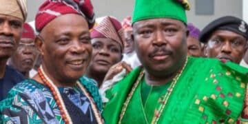 Oba Ladoja with Sharafadeen Alli