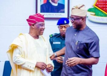 Seyi Makinde with Bayo Lawal