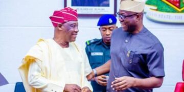 Seyi Makinde with Bayo Lawal