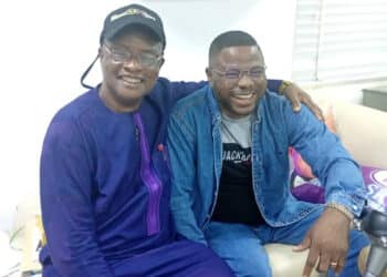 Yinka Ayefele with Olayinka Agboola