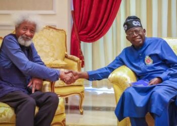 Bola Tinubu with Prof Wole Soyinka