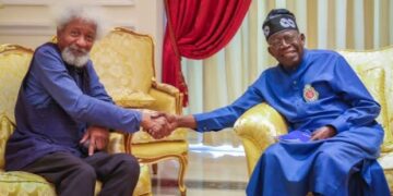 Bola Tinubu with Prof Wole Soyinka