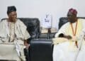 Olubadan-designate Oba Rasidi Ladoja with Olugbon