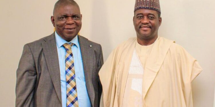 Ovie Esewhaye of NTDA with Mukhtar Yawale Muhammad