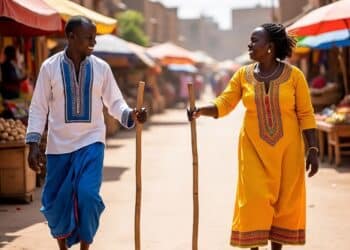Ethiopias Stick Walking Game