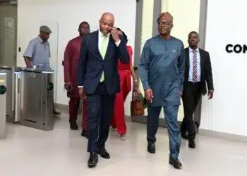 Governor Seyi Makinde with Wamkele Mene AfCFTA