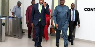 Governor Seyi Makinde with Wamkele Mene AfCFTA