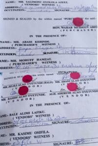 Land grabbing judgement