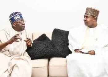 General Mohamed Buba Marwa with Bola Tinubu