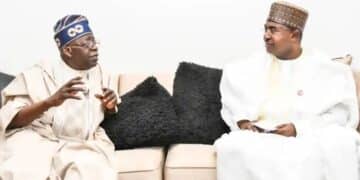 General Mohamed Buba Marwa with Bola Tinubu