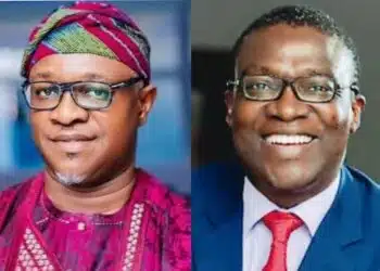 Bashorun Akinwale Akinwole with Debo Akande