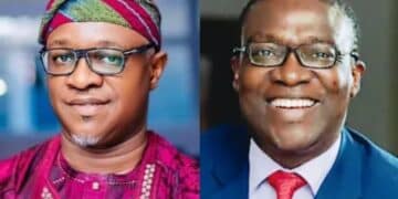 Bashorun Akinwale Akinwole with Debo Akande