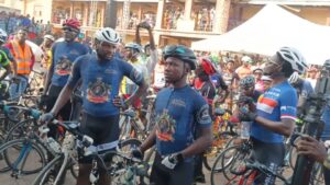 Cyclists at Ogbomoso Cradles Carnival