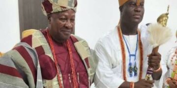 Ooni of Ife and Ghanaian President Mahama