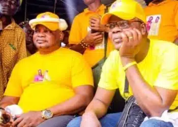 Kunle Kareem with Oriyomi Hamzat