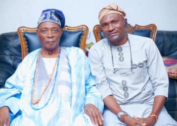 Mogaji Olufemi Junaid with Olubadan of Ibadanland