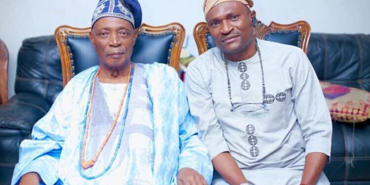 Mogaji Olufemi Junaid with Olubadan of Ibadanland