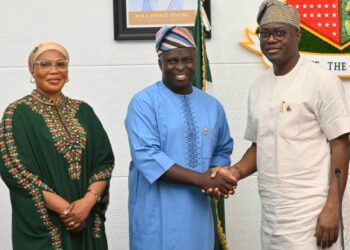 New Oyo SSG Professor Musibau Babatunde and Seyi Makinde