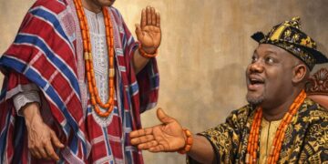 Olubadan of Ibadanland Oba Rasidi Ladoja with Alaafin of Oyo, Oba Akeem Owoade