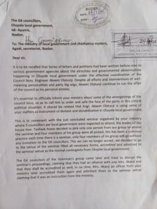 Petition against Engr Akeem Olatunji