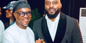 Bashorun Akinwale Akinwole with Hon Adebo Ogundoyin