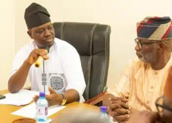 NTDA Director-General Olayiwola Awakan discussing Nigerian Tourism with Hon Richard Olufemi Bamisile Tourism of the NASS