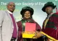 Engineer Catherine Aladekugbe at the Nigerian Institution of Civil Engineers investiture ceremony.