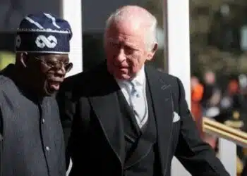 President Tinubu during a UK diplomatic visit illustrating Nigeria diplomacy.