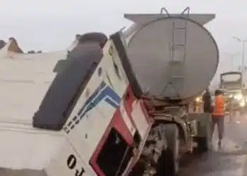 Traffic at Beere roundabout following the fatal ibadan tanker accident