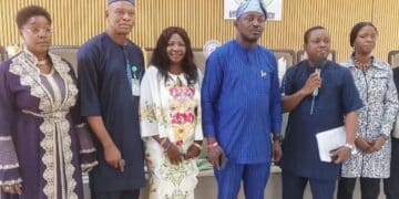 Dr Ademola Aderinto speaking at GEOSON