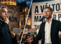 Hungary election results - Viktor Orbán and Péter Magyar