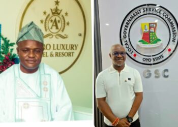 ​Bashorun Akinwale Akinwole speaking at the Oyo State Local Government Service Commission anniversary