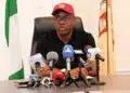 Governor Seyi Makinde speaking at a press briefing regarding the Oyo school kidnapping response Oyo State School kidnapping and Oyo State Kidnapping Crisis