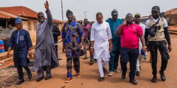 Hon. Adedeji Dhikrullahi Stanley Olajide leading an assessment delegation following the Oyo State kidnapping incident.