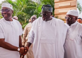 Hon. Adedeji Dhikrullahi Stanley Olajide with Makinde during Eid-el-Kabir 2026